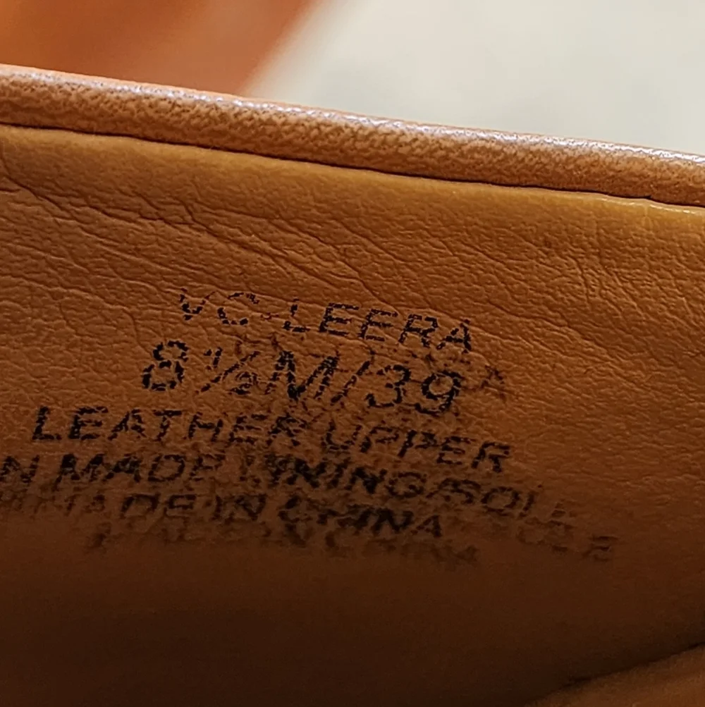 Vince Camuto Tan Espadrille Wedge Sandals Ankle Strap Womens Size 8.5
